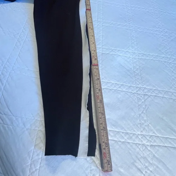 Planet By Lauren Color Block Open Front Jacket Black Cream Made in USA M/L (2) - Picture 16 of 16